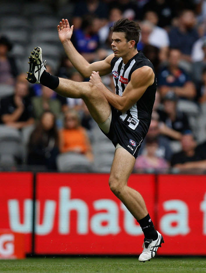 AFL 2016 NAB Challenge - Collingwood v Western Bulldogs Collingwood rookie Corey Gault is set to be promoted to the senior list for round one - ${keywords}